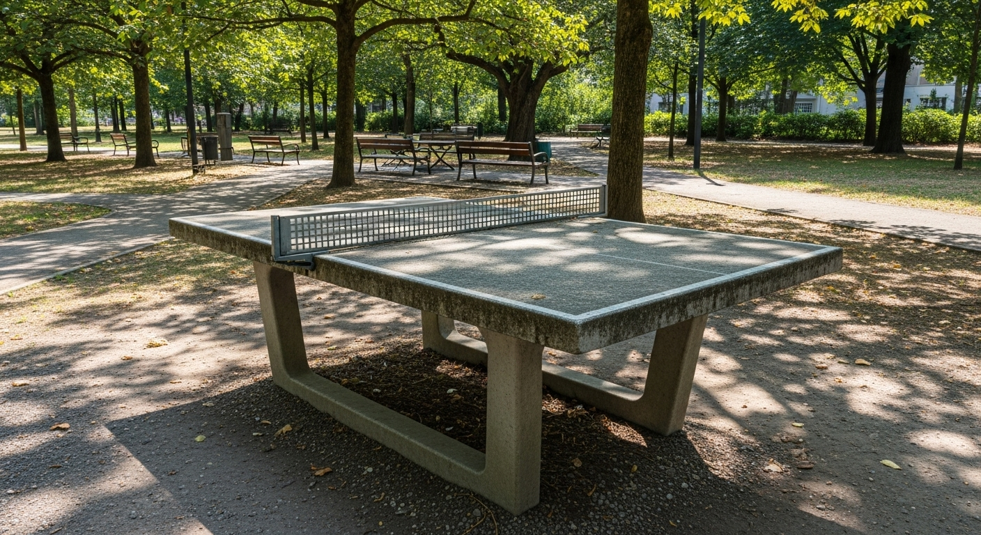 میز پینگ پنگ بتنی یا سنگی