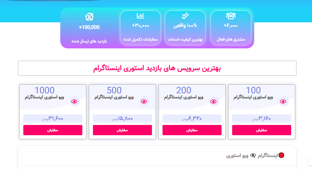 چگونه بازدید استوری سفارش دهیم؟